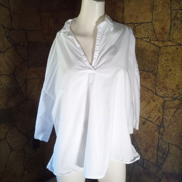 French Connection White Button Down Shirt - Picture 1 of 4